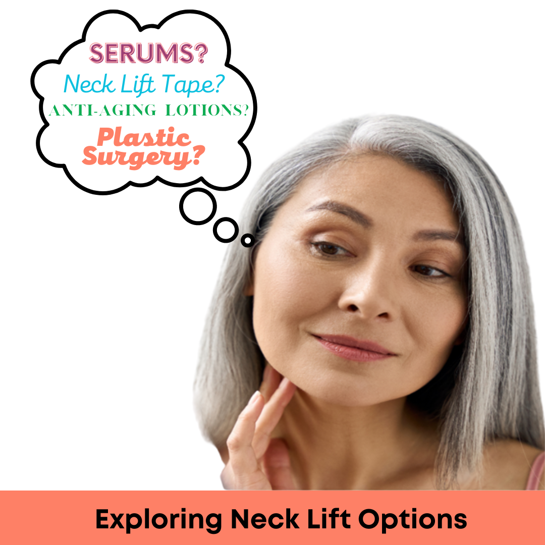 Neck Lift Tape, serums, lotions, anti-aging, plastic surgery, temporary neck lift