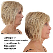 Before and After of woman using Instant Neck Lift